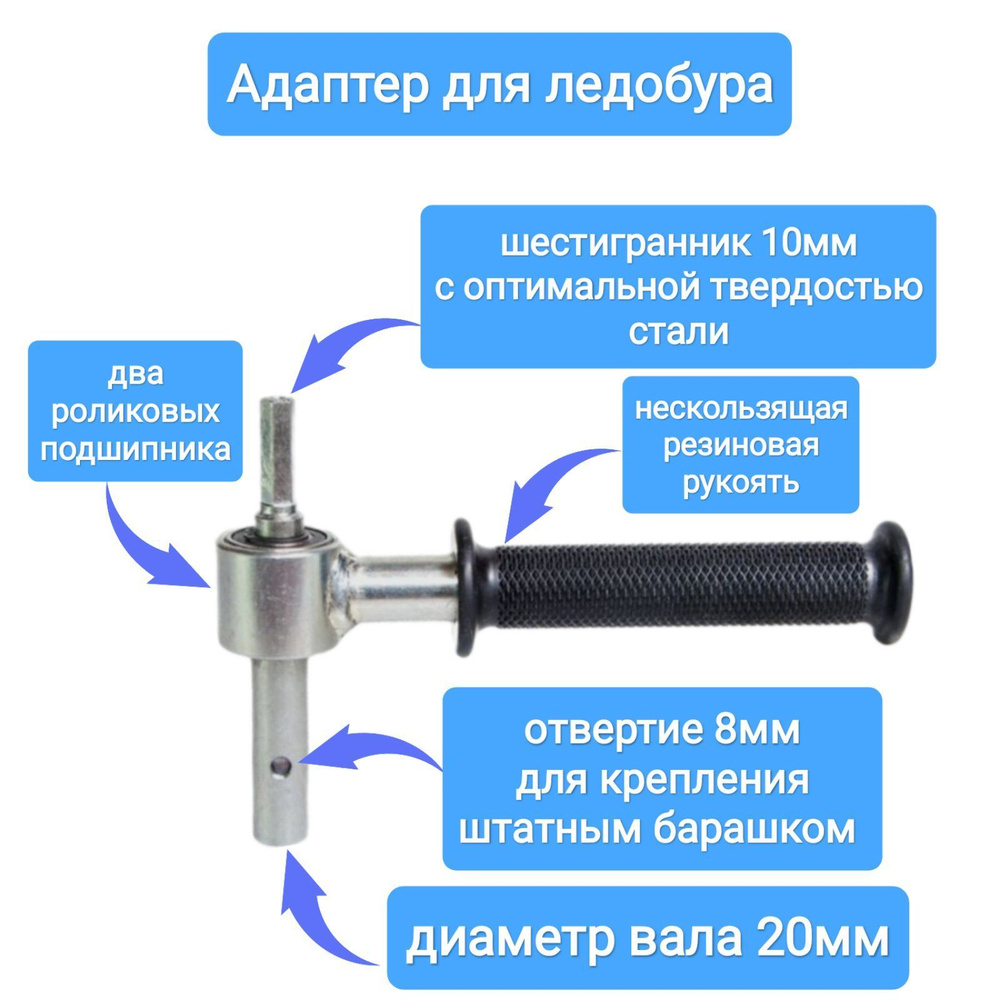 Адаптер для ледобура под шуруповерт - купить с доставкой по выгодным ...