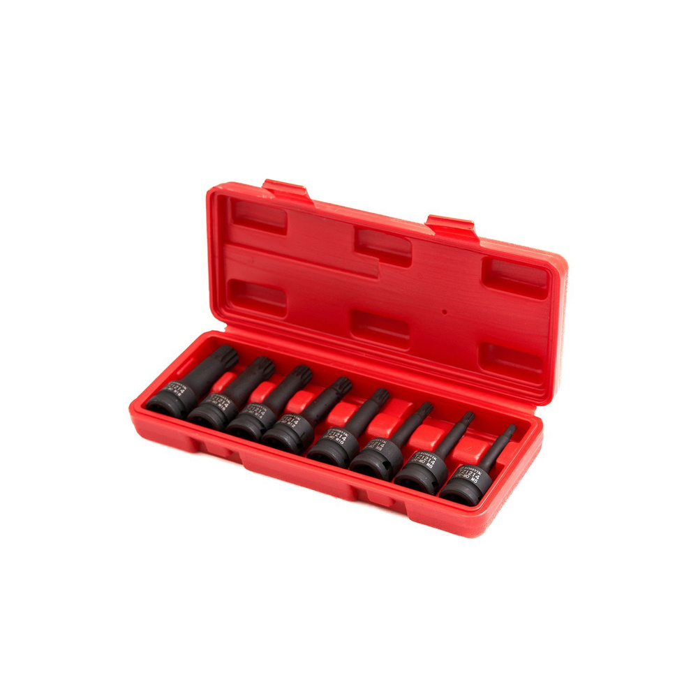 Набор головок ударных ROSSVIK 1/2", Spline M5-M18. 8 предметов - купить ...
