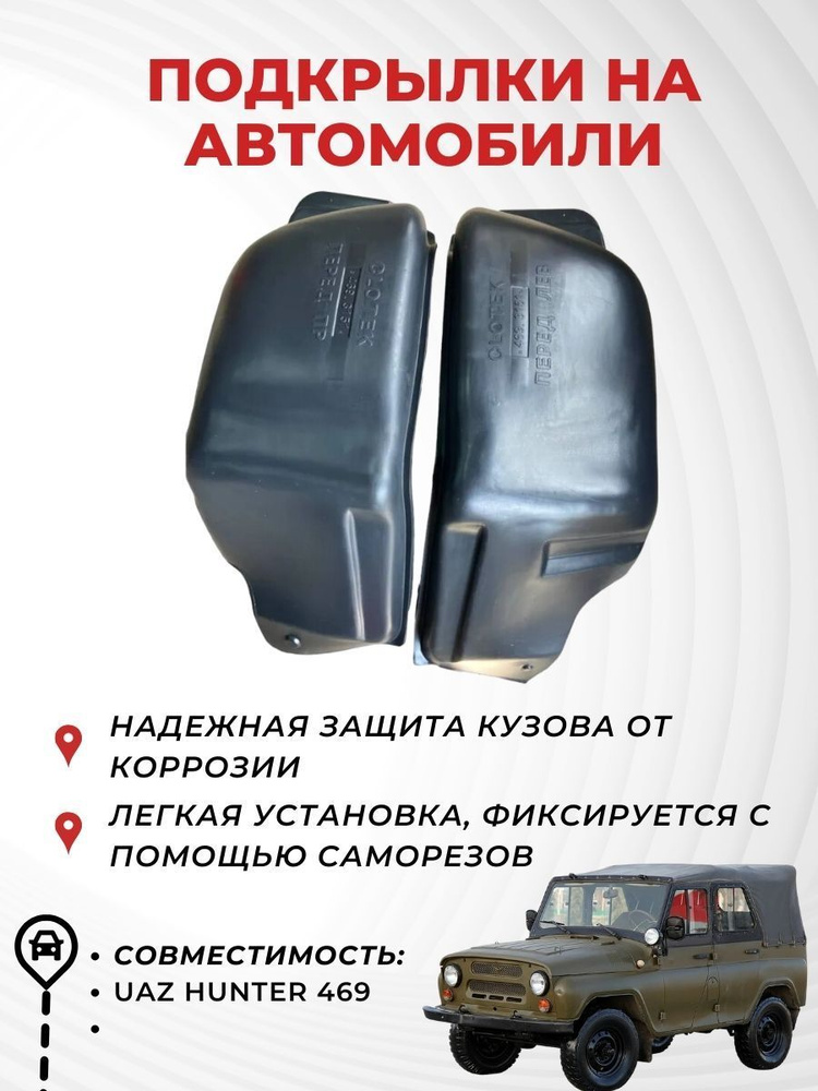 Подкрылки УАЗ 469 передние (2 шт) (Нова-пласт)