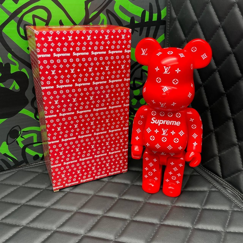 Игрушка Bearbrick Supreme 28см Красная купить на OZON по низкой цене ...