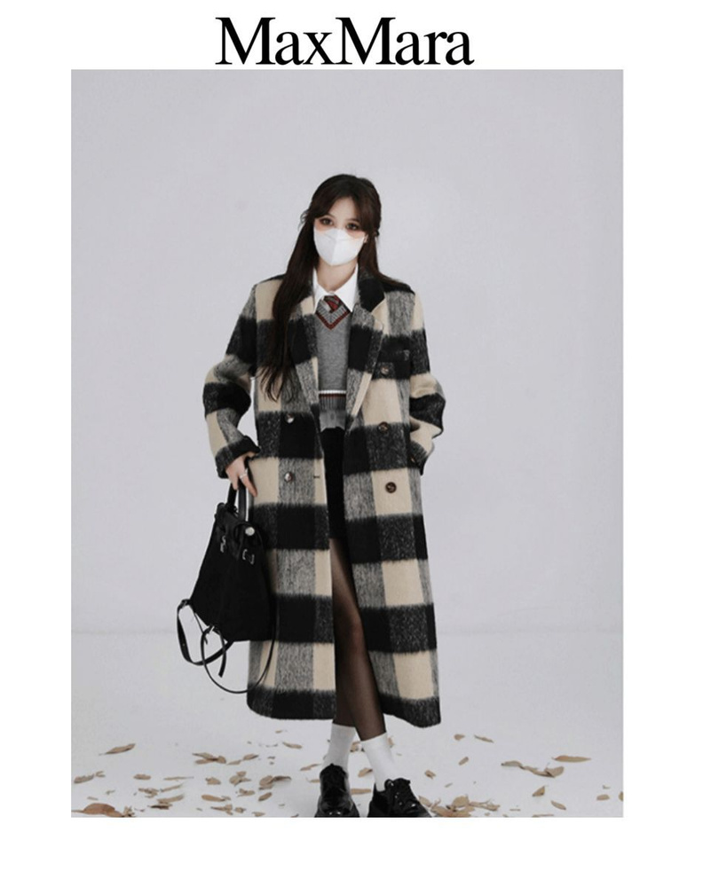 Пальто Max Mara, Зима, размер 48, цвет черный, Шерсть - купить по ...