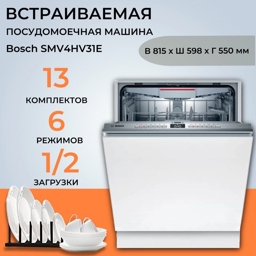 Bosch smv4hvx31e отзывы