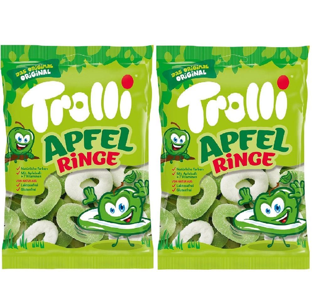 Мармелад Trolli Apfel ringe кольца 2 уп по 150гр