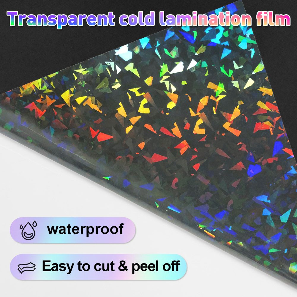 10 листов, пленка для холодного ламинирования, бумажная голографическая ...