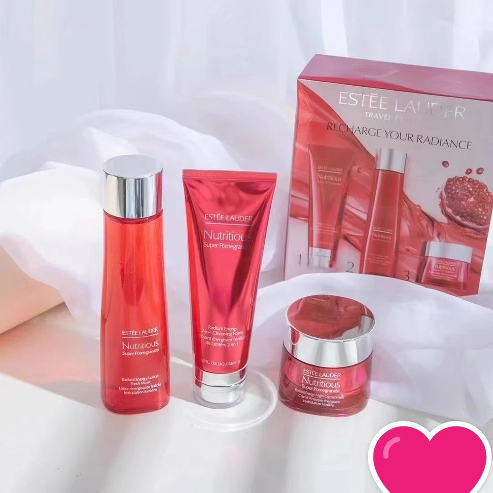 Набор из трех предметов Estee Lauder Pomegranate 125 мл очищающего