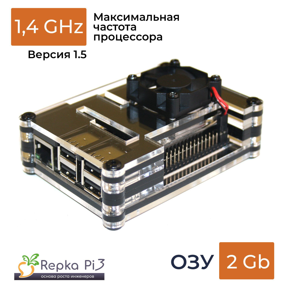 Микрокомпьютер Repka Pi RepkaPI1.4_2GB_Box.. - купить по низким ценам в  интернет-магазине OZON (1250328613)