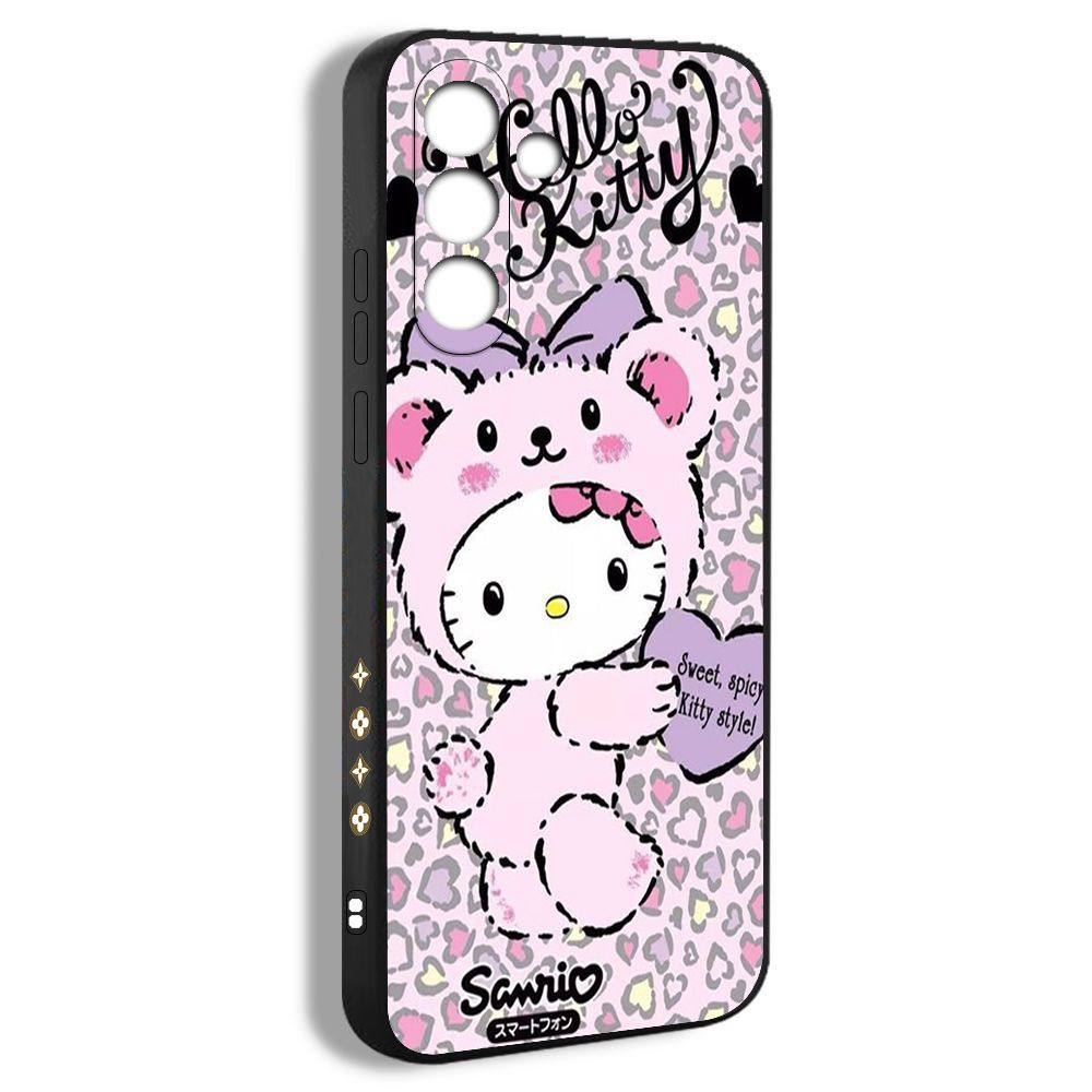 Чехол на Samsung A54 5G hello kitty милый Хеллоу Китти кот розовый ...
