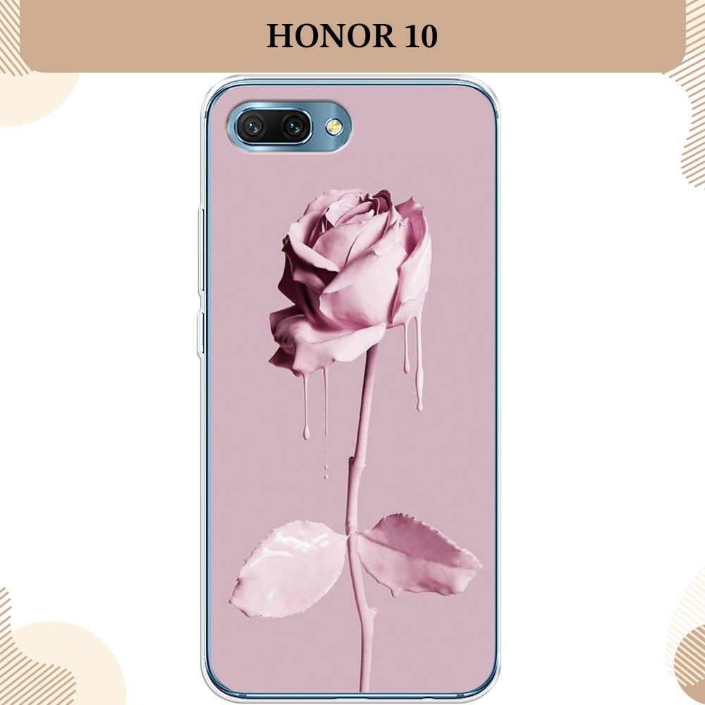 Силиконовый чехол на Honor 10 / Хонор 10 Роза в краске #1