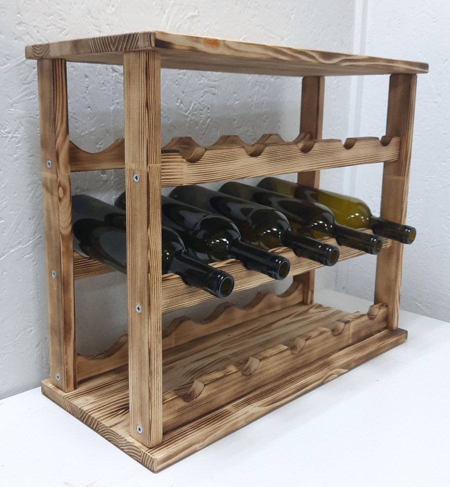Стеллаж для вина и шампанского из дерева. Разные размеры и цвета ...