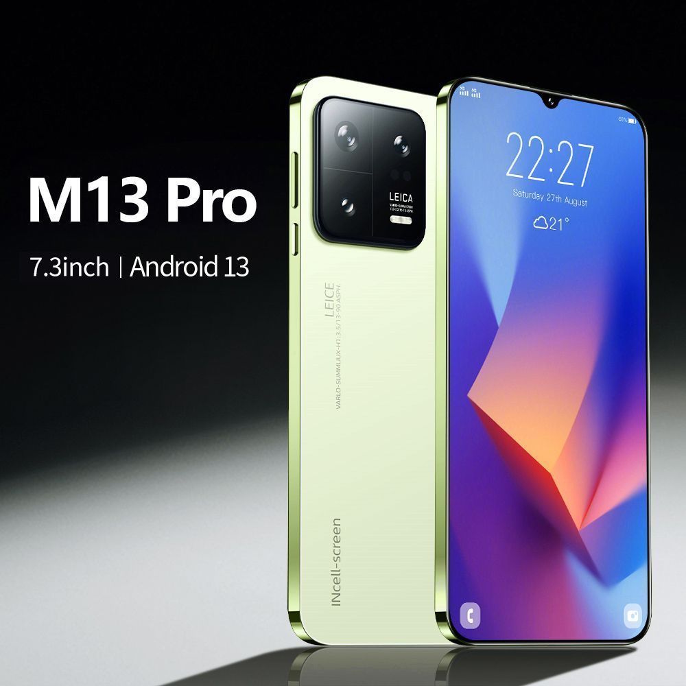 Смартфон M13 Pro 7.3 дюйма Русская Версия 5G 6800 мАч Android 12 Новые  продукты - купить по выгодной цене в интернет-магазине OZON (1274608023)