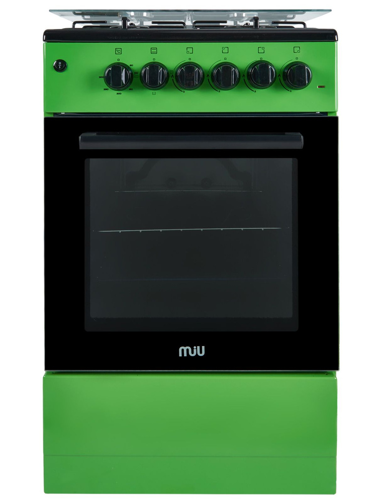 Кухонная плита MIU 5013 ERP ГК LUX зеленая 50 см, газовая с ...