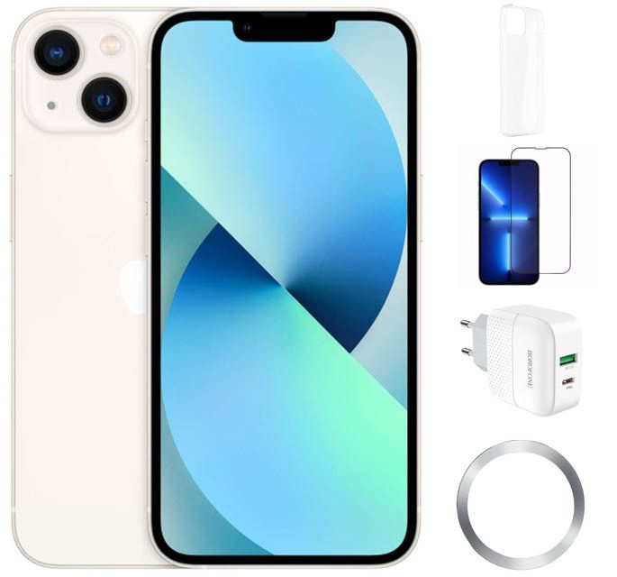 Смартфон Apple iPhone 13 (набор аксессуаров + подарочный сертификат ...