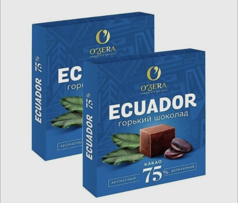 Шоколад 270 гр горький OZera Ecuador 75 % 90 гр 3 штук #1
