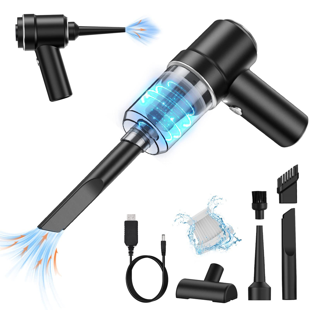 Беспроводной Пылесос Для Автомобиля 6000pa С Функцией Воздуходувки ...