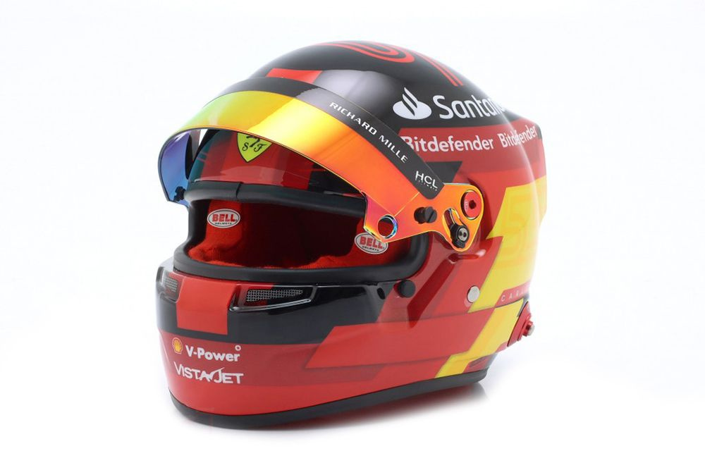 Helmet carlos sainz jr. #55 scuderia ferrari formula 1 2023 / шлем ...