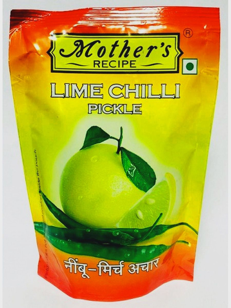 Пикули зелёного перца чили и лимона Lime Chilli Pickle Mother's Recipe, Бхарат Базар 200 гр.  #1