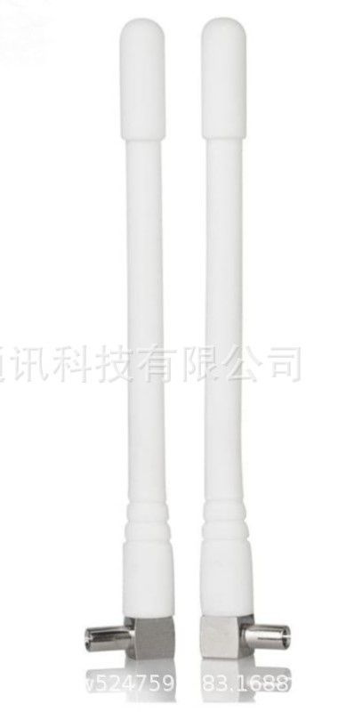 Антенна белая (2шт) с разъёмом TS9 для модема роутера 3G/ 4G, усиление ...