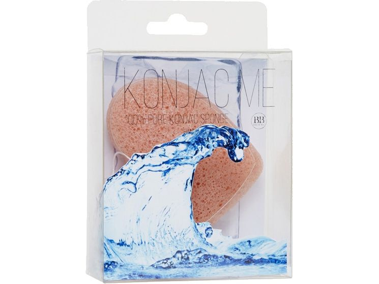 Воздушный спонж Конняку для лица (с розовой глиной) Beauty Bar Konjac sponge Pink Clay  #1