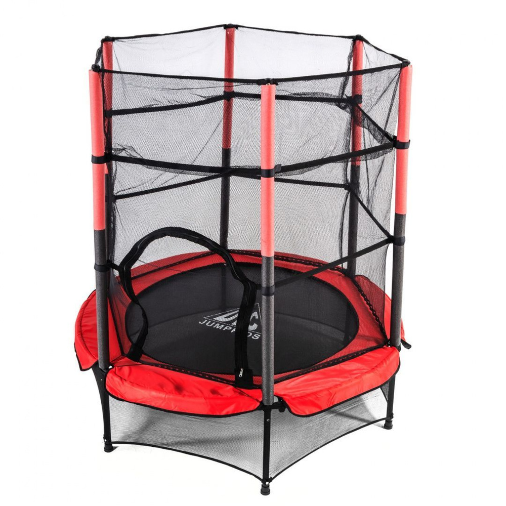 Батут DFC JUMP KIDS 55" красн/сер, сетка (137см) 55INCH-JD-RG #1