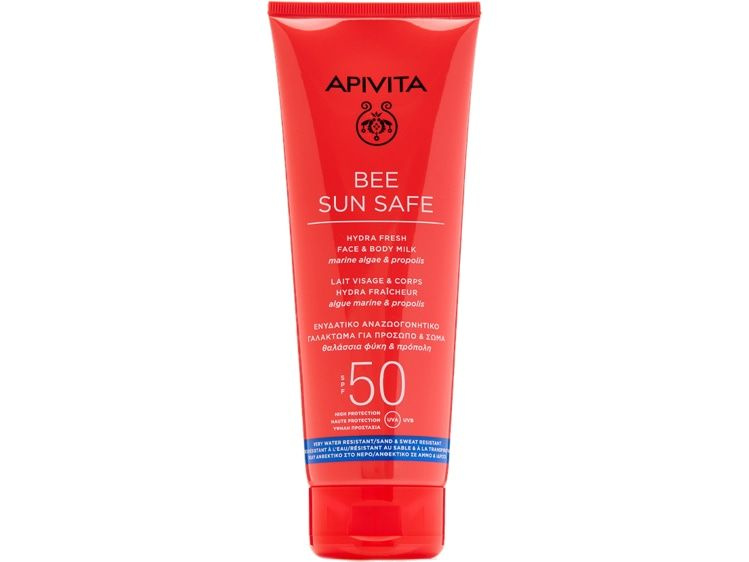 Солнцезащитное молочко для лица и тела SPF50 APIVITA Bee Sun Safe #1