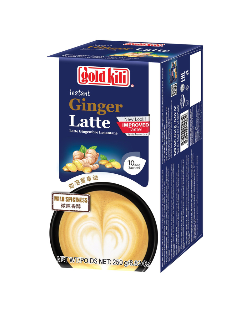 Имбирный чай Латте Gold Kili, растворимый порционный 250 г (10 стиков по 25 г)  #1
