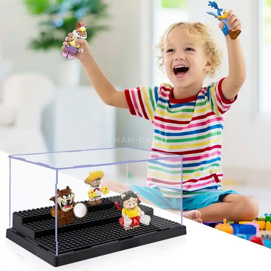 【新品未開封】スターオーシャン２Ｒミニアクリルスタンドコレクションボックス Прозрачная витрина-бокс для хранения лего-фигурок 3 уровня (25 х