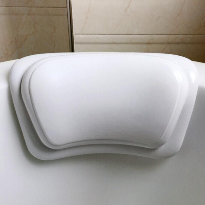 Подушка водостойкая для ванны на присосках,32*19*8cm ,белое  #1