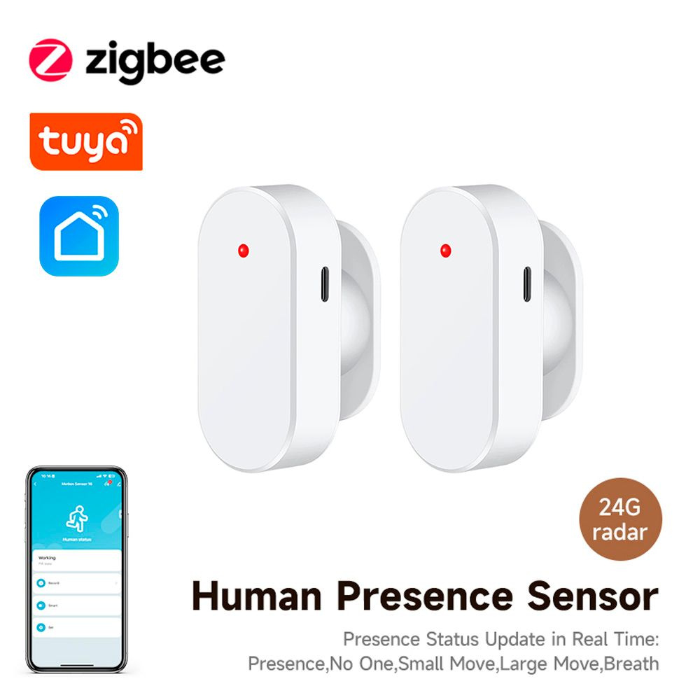 датчик присутствия iHseno 24G Zigbee Presence Sensor , Белый с кронштейном,  для региона - Россия