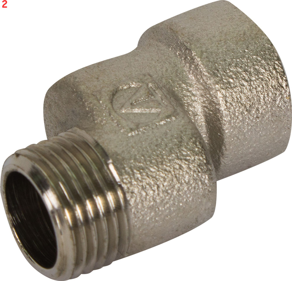 Эксцентрик внутренняя-наружная резьба 1/2x10 мм никелированная латунь ...