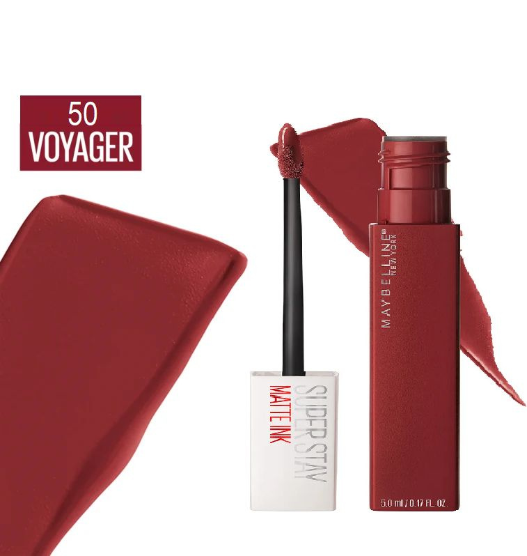 Maybelline New York Помада для губ Super Stay Matte Ink, тон 50 Voyager ...