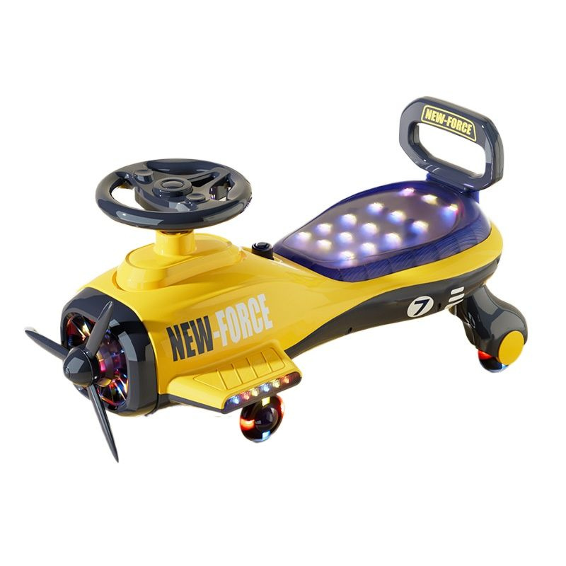 Детская крутящаяся машинка бесшумная и с ручкой от опрокидывания ...