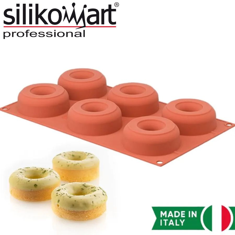 Форма силиконовая для приготовления пончиков Silikomart Donuts, 7,5 см