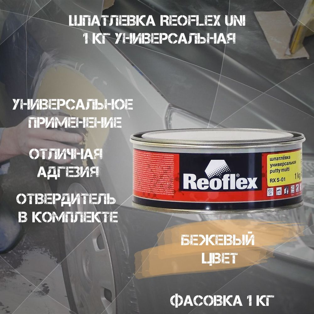 Автошпатлевка Reoflex по низкой цене с доставкой в интернет-магазине OZON  (1371690164)