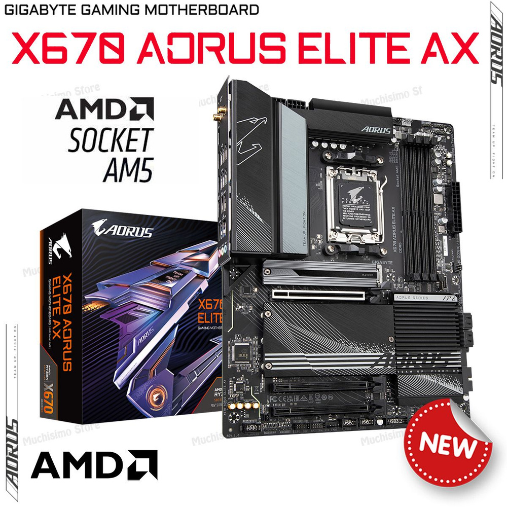 Материнская плата Gigabyte X670 AORUS ELITE AX купить по низкой цене с ...