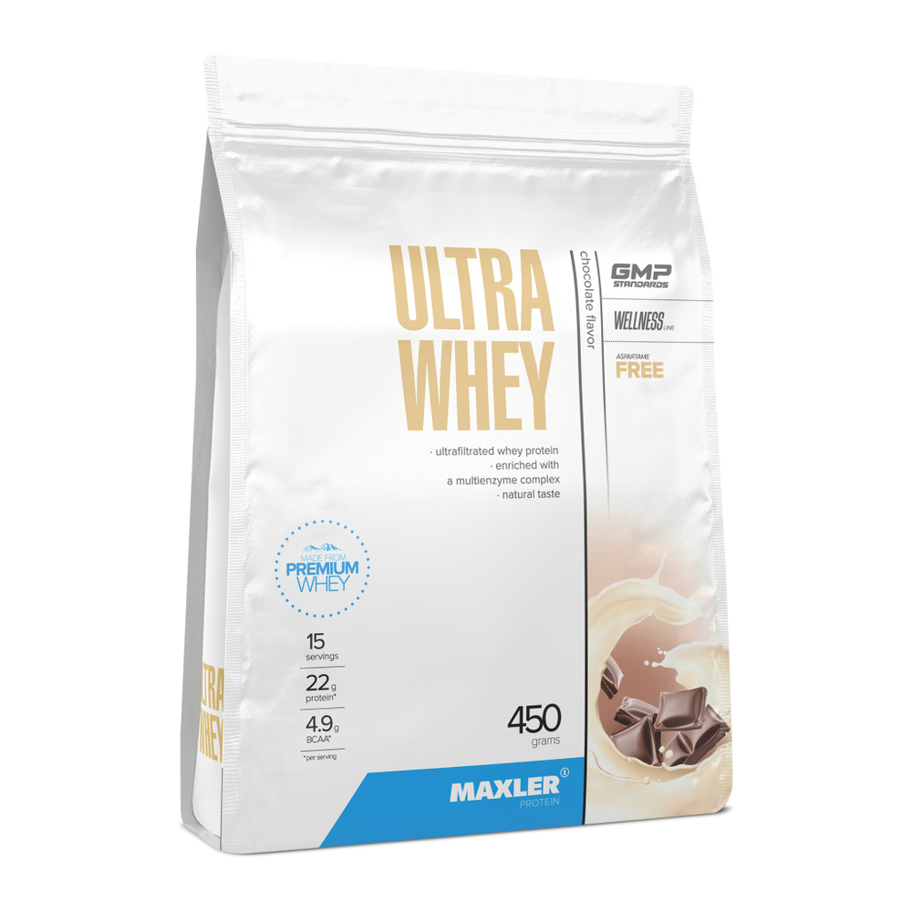 Протеин сывороточный для мужчин и женщин Maxler Ultra Whey 450г Шоколад  #1