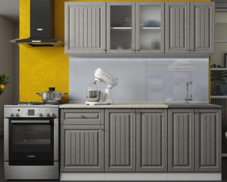 Кухонный гарнитур, кухня, готовый комплект Хозяюшка 1,8 м Трюфель ...