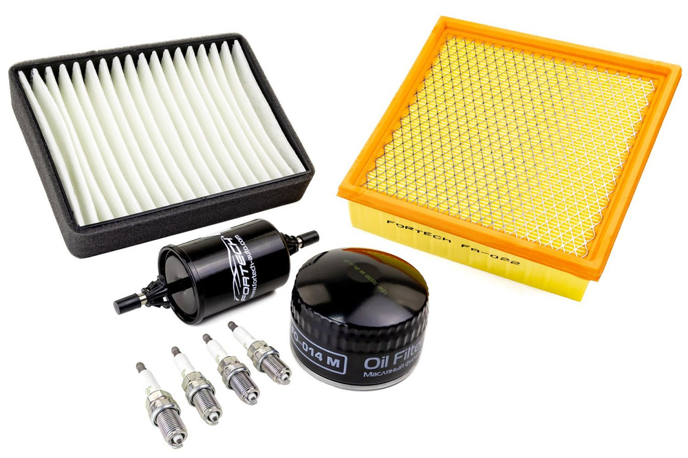 Комплект расходников ТО (фильтры и свечи зажигания) для инжекторных 16 ...