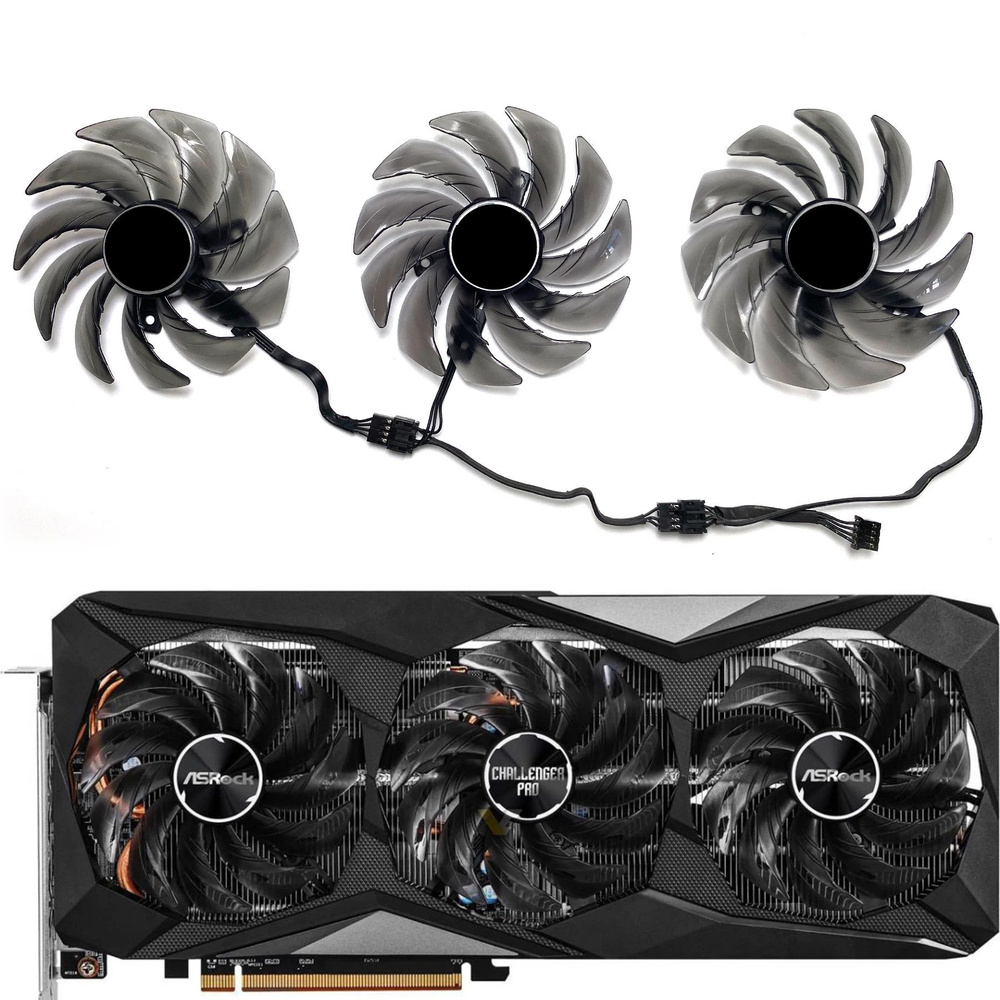 85MM FDC10H12S9-C Кулеры (вентиляторы охлаждение) для видеокарты ASROCK ...