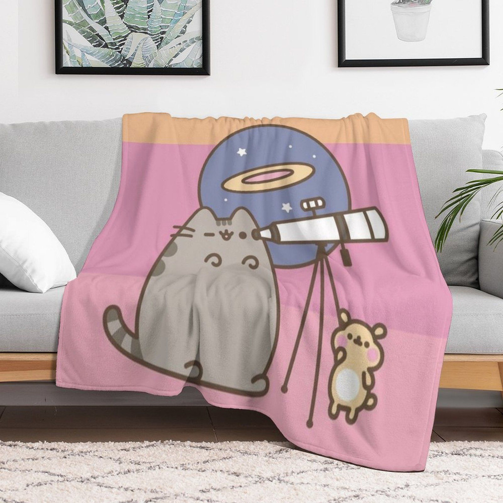 Pusheen Плед , Велсофт, 200х150 см #1