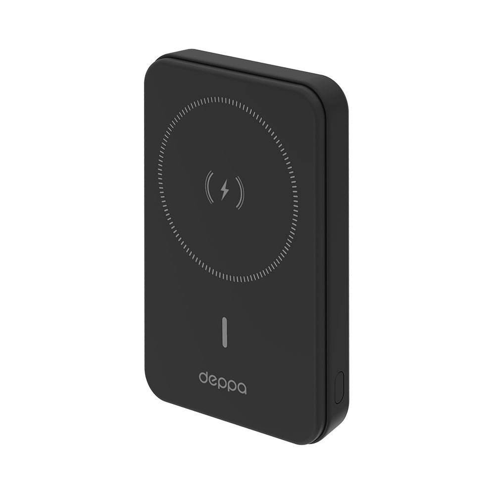 Внешний аккумулятор NRG MagSafe 10000 мА-ч Basic, 15Вт QI, черный, Deppa #1