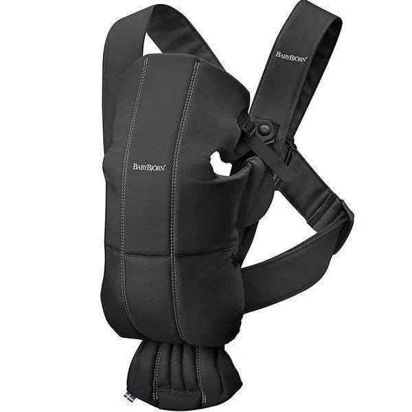 Эрго-рюкзак BabyBjorn Mini Cotton, 0210.56 цвет: Black #1