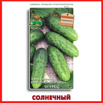 Семена Огурцов Засолочный, Солнечный – купить на OZON по низкой цене