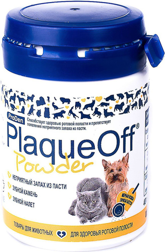ProDen PlaqueOff / Средство Проден ПлагОфф для профилактики зубного камня у собак и кошек 40 г  #1