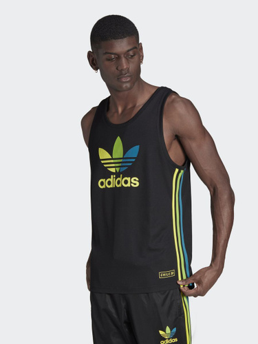 Yellow adidas tank store top