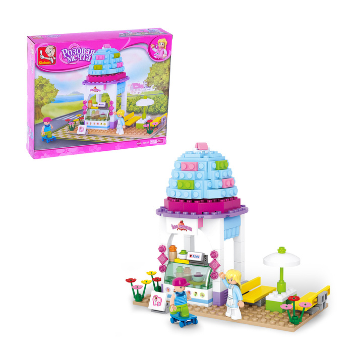 Sluban Конструктор "Розовая мечта: кафе-мороженое", 205 деталей ...