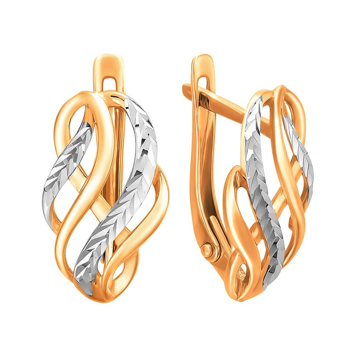 585GOLD Серьги из красного золота 585 пробы - купить с доставкой по ...