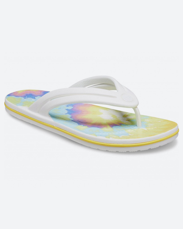Сланцы Crocs Crocband Tie Dye Flip W - купить с доставкой по выгодным ...