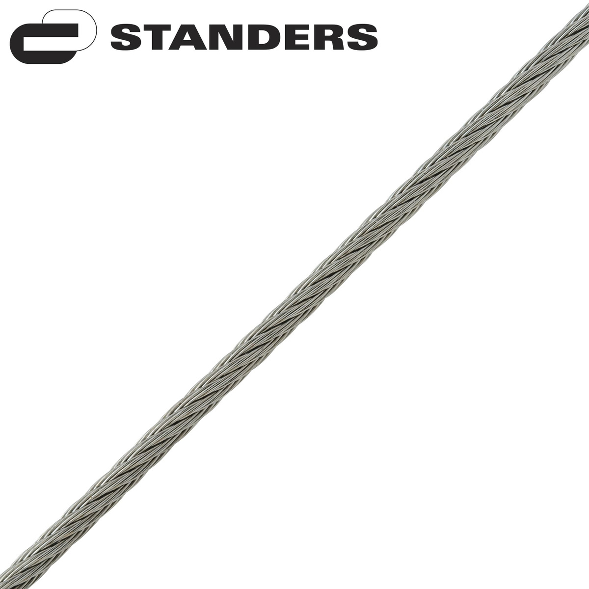 Трос нержавеющая сталь А4 Standers DIN 3055 2 мм 10 м, цвет серебро