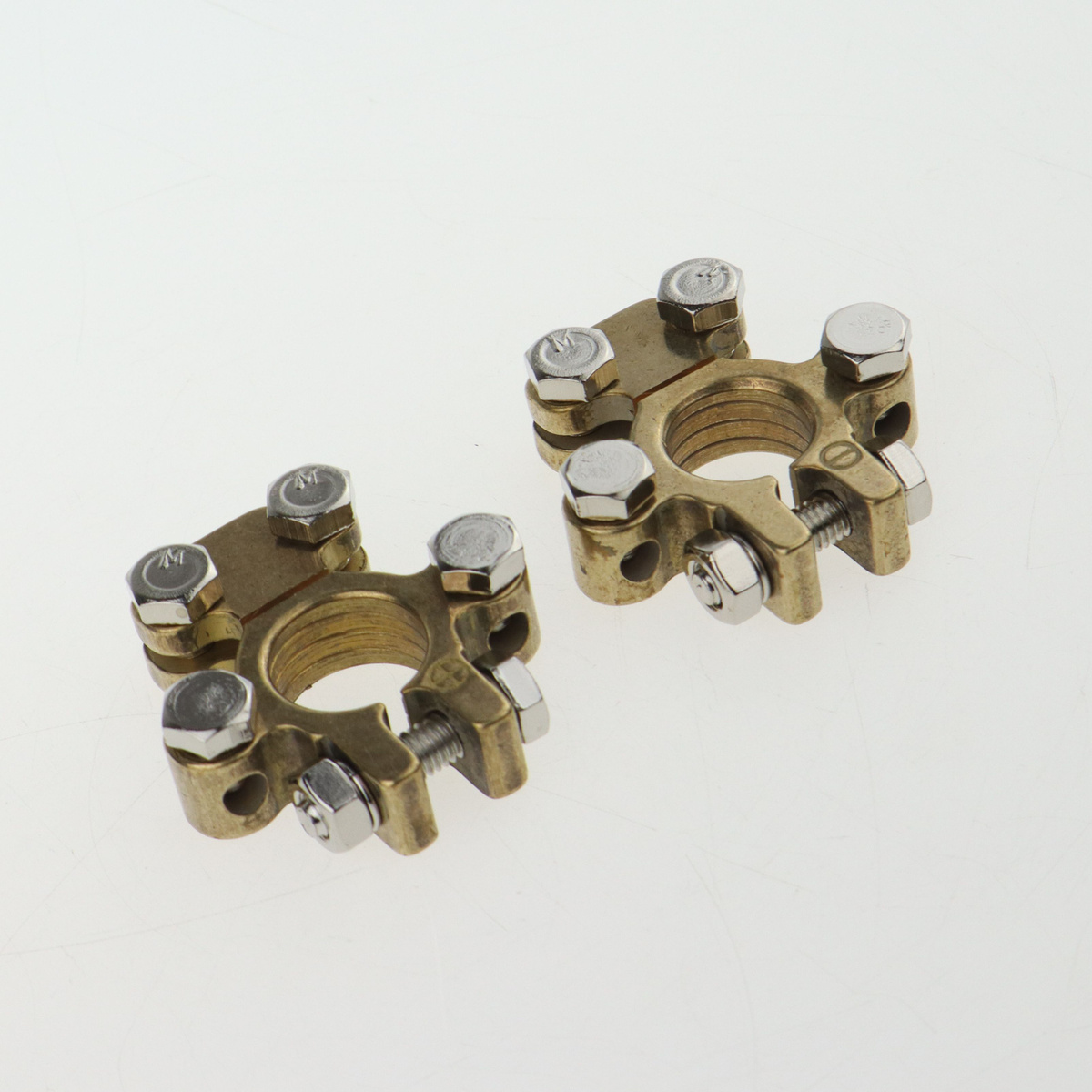 Клемма аккумулятора HI-POWER (латунь) 1-0 AWG/2-8 AWG комплект, широкие ...