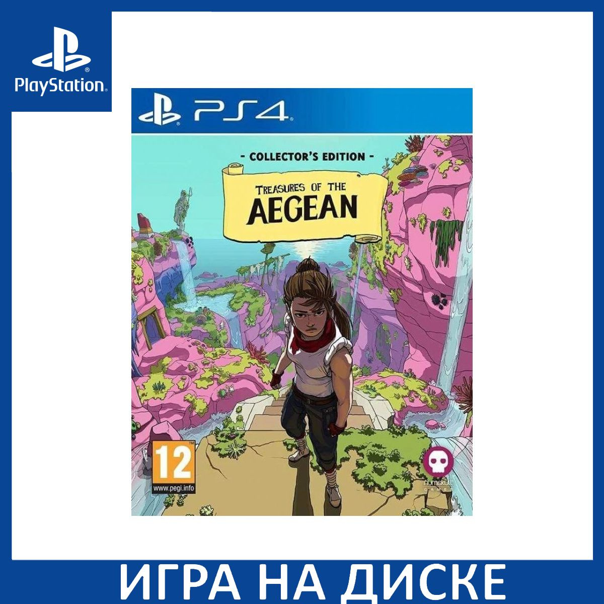 Диск с Игрой Treasures of the Aegean Коллекционное издание (Collector's Edition) (PS4). Новый лицензионный запечатанный диск.